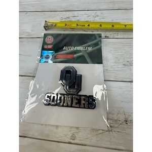 Oklahoma Sooners OU Auto Emblem Chrome Car Decal Team ProMark NCAA New